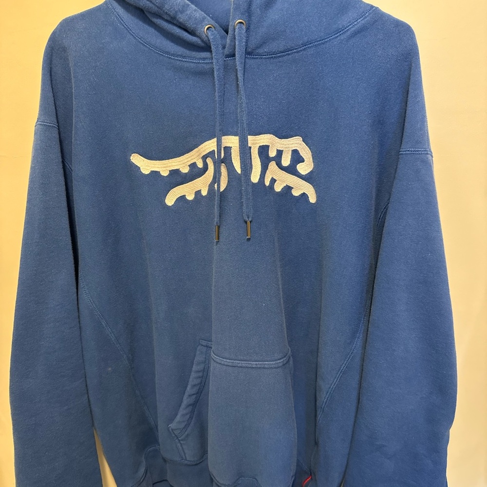 Sunday Red Royal Blue Hoodie XL — Embroidered Logo Golf Lifestyle Pullover